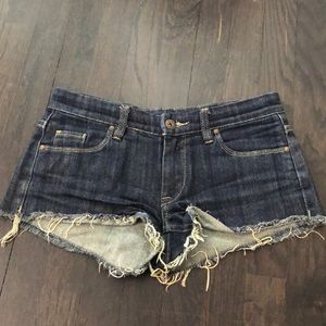 Blank jean shorts with studs